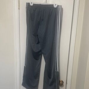adidas Charcoal Joggers with White Stripes